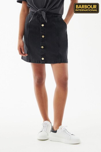 Barbour® International Lorimer Denim Button Skirt (D25905) | £60