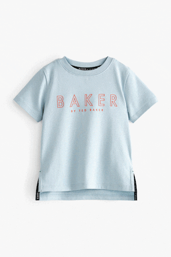 Baker by Ted Baker Blue Dinosaur T-Shirt (D25936) | £18 - £20