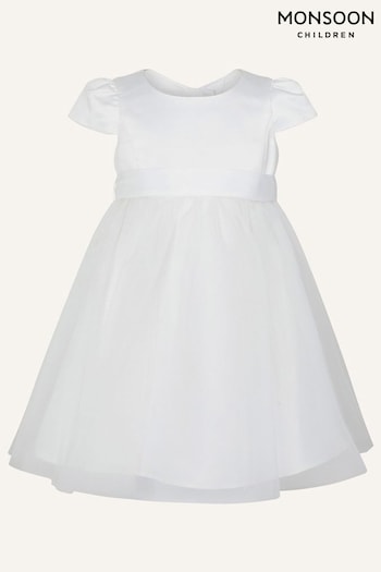 Monsoon Baby Tulle Bridesmaid Dress Ivory (D25946) | £30 - £35