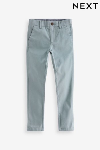 Light Blue Skinny Fit Stretch Chino Trousers (3-17yrs) (D26012) | £12 - £17