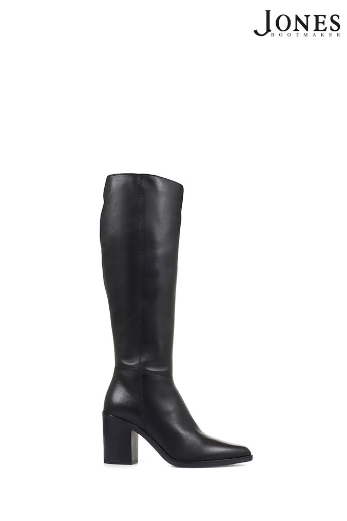 Jones Bootmaker Cagliari Slim Knee High Black Boots (D26055) | £180