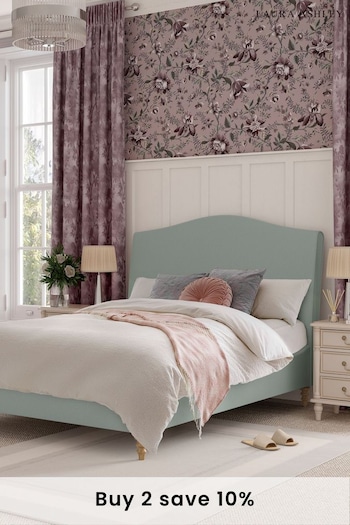 Laura Ashley Baron Chenille Oyster Gloucester Upholstered Bed Bed (D26068) | £750 - £950