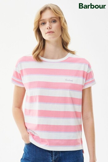 Barbour® Pink Acanthus Striped Top (D26106) | £40