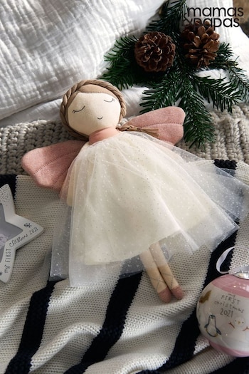 Mamas & Papas Pink Christmas Bella Fairy Soft Toy (D26122) | £16