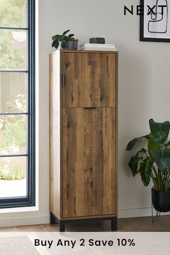 Dark Natural Bronx Oak Effect Shoe Storage (D26196) | £260