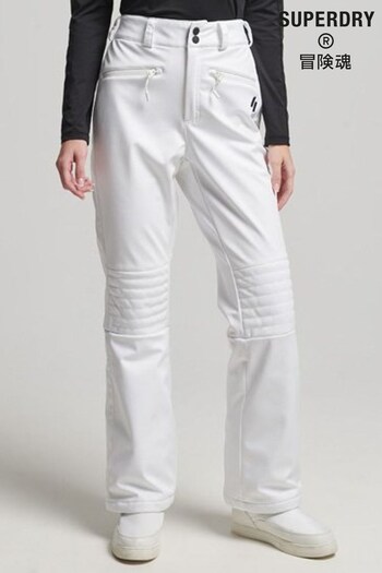 Superdry White Sport Ski Softshell Slim Trousers (D26285) | £130