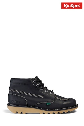 Kickers Unisex Adult Kick Hi Black tal Boots (D26592) | £95