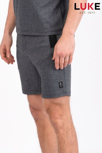 Luke 1977 Grey Cahors Graphite Shorts (D26729) | £70