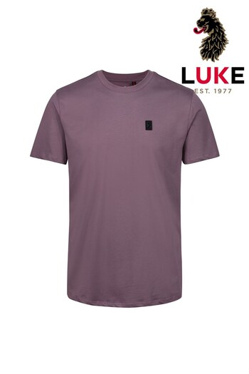 Luke 1977 Lilac Purple Pima T-Shirt (D26741) | £40
