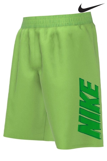Nike Green Sketch Logo 7 Inch Volley Swim Shorts (D26774) | £27