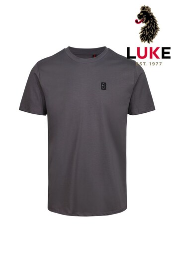 Luke 1977 Grey Pima Graphite T-Shirt (D26787) | £40