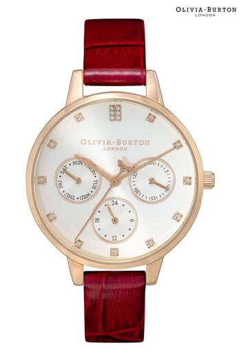 Olivia Burton Ladies Silver Tone Multifunction Watch (D26814) | £159
