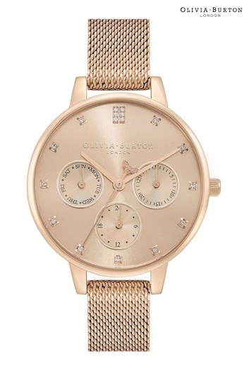 Olivia Burton Ladies Pink Multifunction Watch (D26815) | £179
