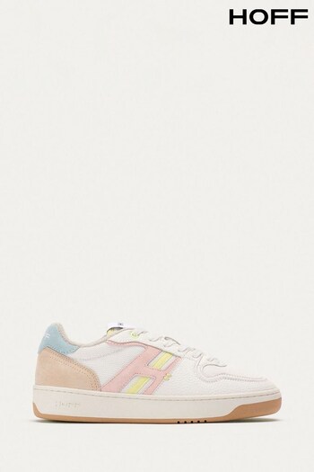 HOFF Solina White/Pink Leather Trainers (D26988) | £125