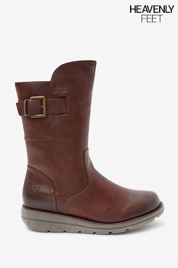 Heavenly Feet Water Resistant Veneto Style Black Boots (D27241) | £70