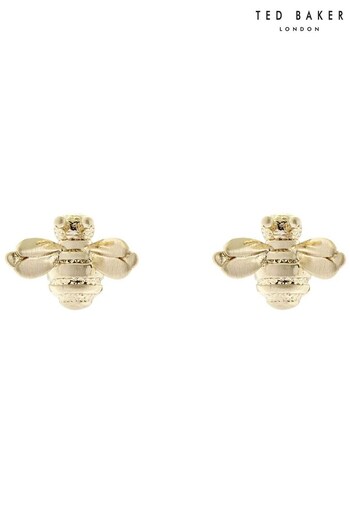 Ted Baker Gold Tone Beelii Double Bee Earrings (D27381) | £30