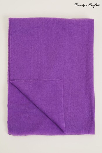 Phase Eight Purple Plain Blanket Scarf (D27487) | £39