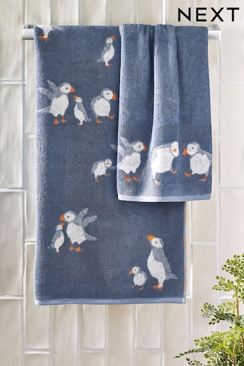Blue Puffin 100% Cotton Towels (D27489) | £8 - £26