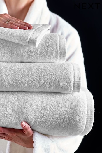White Luxury Cotton Towel (D27532) | £7 - £32