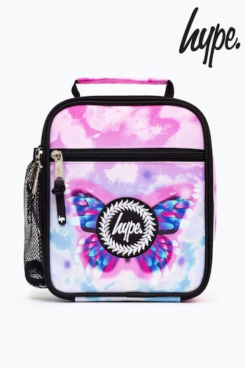 Hype. Pink Gradient Skies Butterfly Lunch Box (D27681) | £18