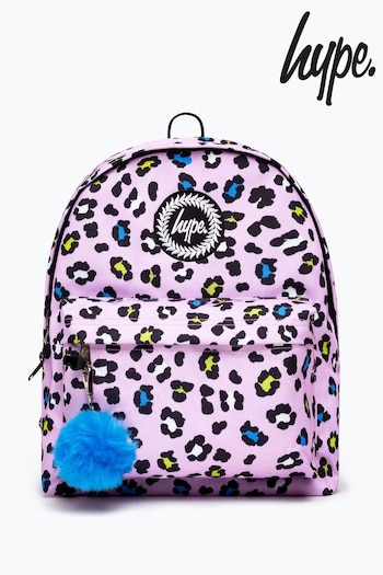 Hype. Lilac Purple Leopard Backpack (D27710) | £30