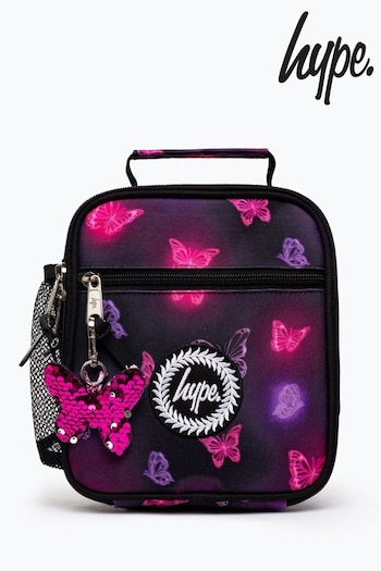 Hype. Pink Chrome Glow Butterfly Lunch Box (D27730) | £18