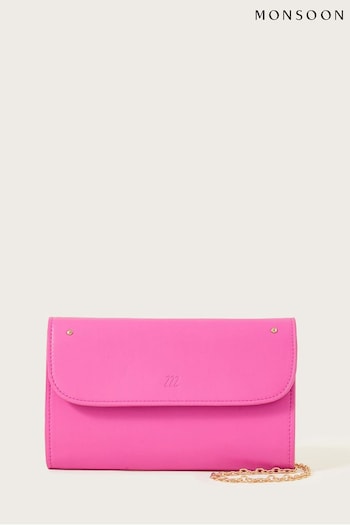 Monsoon Pink Vegan Clutch Bag (D27865) | £35