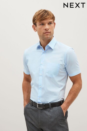 Light Blue Regular Fit Easy Care Shirt (D27964) | £16