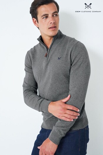 Crew Clothing echo Company Light Grey Cotton Casual Sweatshirt (D28054) | £70