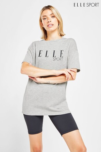 Elle Sport Grey Graphic T-Shirt (D28109) | £25