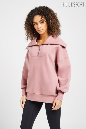 Elle Sport Pink Half Zip Pullover (D28120) | £60