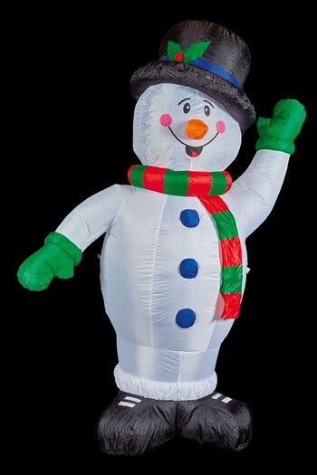 Premier Decorations Ltd 1.8m Waving Snowman with 9 White LED Lights (D28151) | £55