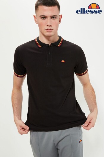 Ellesse Black Rooks Polo Shirt (D28191) | £38