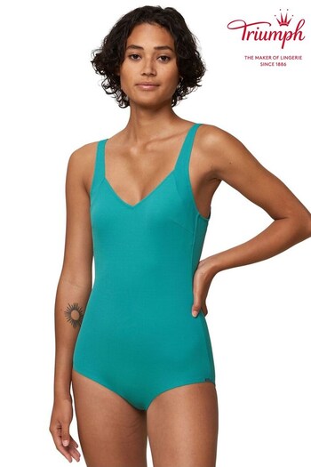 Triumph Green Padded Fully Lined Support Swimsuit (D28490) | £70