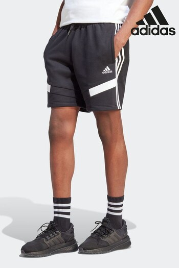 adidas Black Sportswear Colourblock Shorts (D28652) | £28