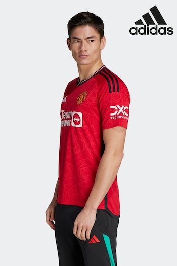 adidas Red Manchester United 23/24 Home Football Shirt (D28861) | £80