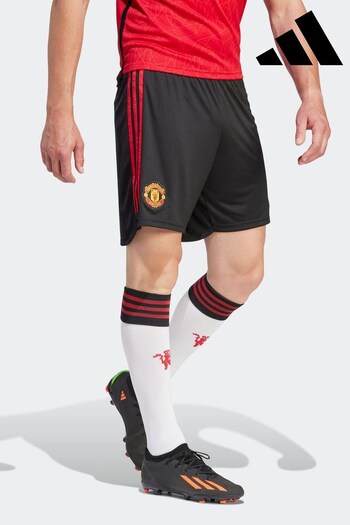 adidas Black Sport Performance Adult Manchester United 23/24 Home Shorts (D28863) | £38