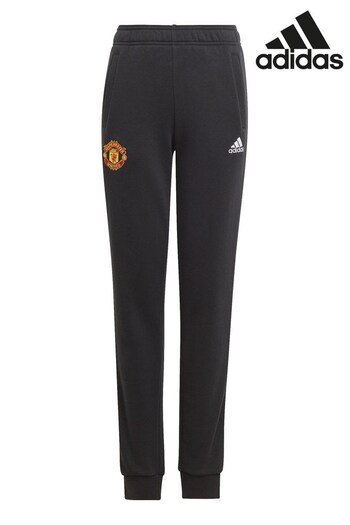 adidas Black Manchester United Kids Joggers (D28879) | £33