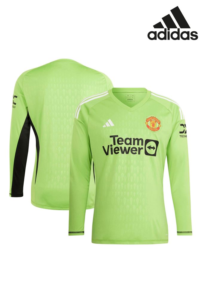 adidas Green Manchester United FC Football Jersey Shirt (D28923) | £60
