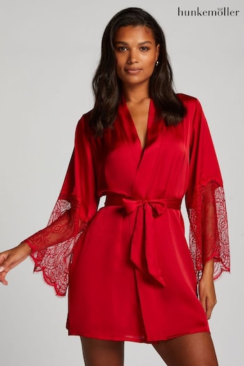 Hunkemöller Satin Kimono Robe Dressing Gown (D29244) | £42