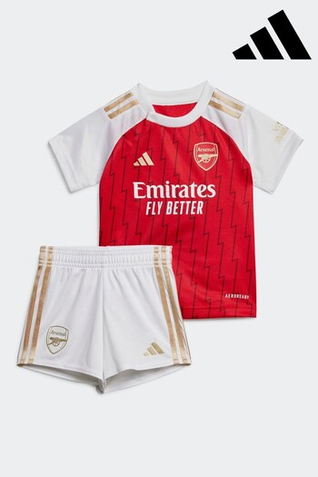 adidas Red Arsenal 23/24 Home Baby Kit (D29679) | £40