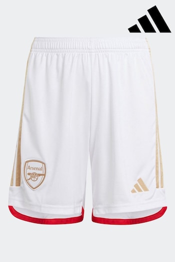 adidas White Arsenal 23/24 Home Shorts (D29682) | £28