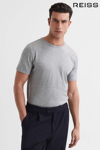 Reiss Grey Marl Bless Marl Crew Neck T-Shirt (D29780) | £28