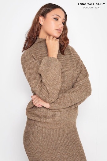 Long Tall Sally Brown Co-Ord Jumper (D29810) | £31