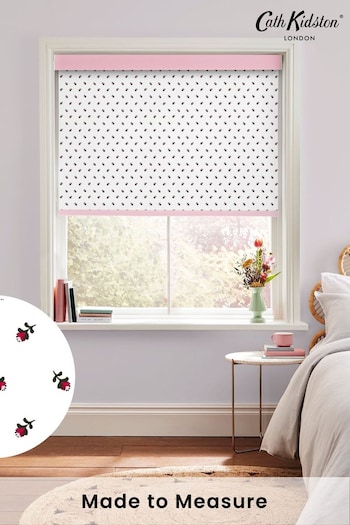 Cath Kidston White Rose Bud Made To Measure Roller Blinds (D30038) | £58