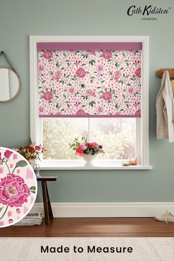 Cath Kidston Pink Tea Rose Made To Measure Roller Blinds (D30039) | £58