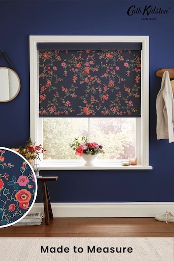 Cath Kidston Blue Millfield Blossom Made To Measure Roller Blinds (D30042) | £58
