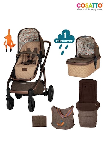 Cosatto Brown Wow 2 Special Edition Foxford Hall Pram Accessories Bundle (D30180) | £900