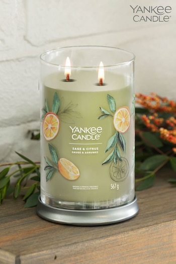 Yankee Candle Signature Large Tumbler Scented Candle, Sage & Citrus (D30326) | £32