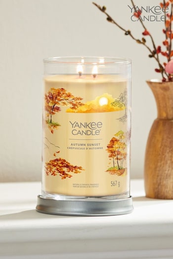 Yankee Candle Signature Large Tumbler Scented Candle, Autumn Sunset (D30334) | £32